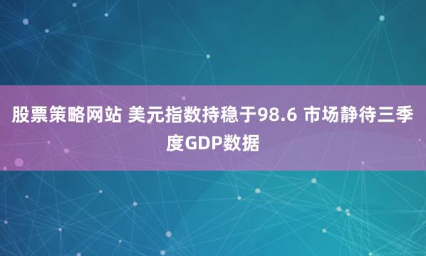 股票策略网站 美元指数持稳于98.6 市场静待三季度GDP数据