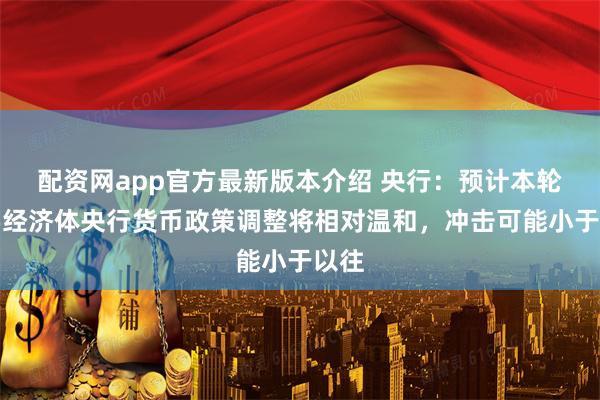 配资网app官方最新版本介绍 央行:预计本轮主要经济体央行货币政策调整将相对温和,冲击可能小于以往